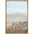 thumbnail image 3 of PixonSign Framed Canvas Print Wall Art Rocky Canyon in Red Desert Nature Wilderness Photography Realism Contemporary Landscape Colorful Pastel for Living Room, Bedroom, Office - 24"x36" Natural, 3 of 5