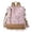 Pink, variant on Women's Anti-Theft Backpack, Floral Print Faux Leather, Zipper Closure, Convertible Crossbody Strap, Travel Bag