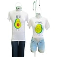thumbnail image 2 of Playera Duo Parejas 2 Piezas Estampado de Aguacate Pareja Color Blanco Talla Mediana Marca Emil SaEs, 2 of 4