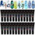 thumbnail image 1 of Esmalte en gel para estampado de uñas, paquete de 24 colores, 5 ml, UV/LED, 1 of 9