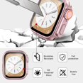 thumbnail image 3 of WWS-3Pcs Screen Protector for Apple Watch Case 45mm 44mm 40mm 41mm,Ultra Style Hard Case+Tempered Glass Screen Protector,Rugged iwatch Bumper Cover for Apple Watch Series 8 Cases 7 SE 6 5 4, 3 of 4