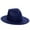 Dark blue, variant on Mens Fedora, Yigetop Wide Brim Fedora Hats for Women & Men Classic Dress Panama Hat Adjustable Felt Hat with Band Brim Hats for Men Black One Size