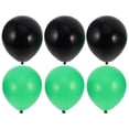 thumbnail image 3 of KAKOWELY 30 globos de látex de 25 cm, color negro y verde, para fiestas de cumpleaños, bodas, aniversarios y celebraciones., 3 of 5