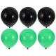 thumbnail image 3 of KAKOWELY 30 globos de látex de 25 cm, color negro y verde, para fiestas de cumpleaños, bodas, aniversarios y celebraciones., 3 of 5