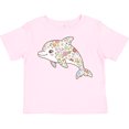 thumbnail image 3 of Inktastic Cute Flowered Dolphin Girls Toddler T-Shirt, 3 of 5