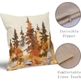 thumbnail image 3 of Fall Tree Pillow Covers 20X20 Inch Burnt Orange Watercolor Forest Decorative Pillow Cases Set of 2 Rustic Autumn Nature Cotton Linen Throw Pillows Home Decor for Sofa Couch Cushion Outdoor, 3 of 6