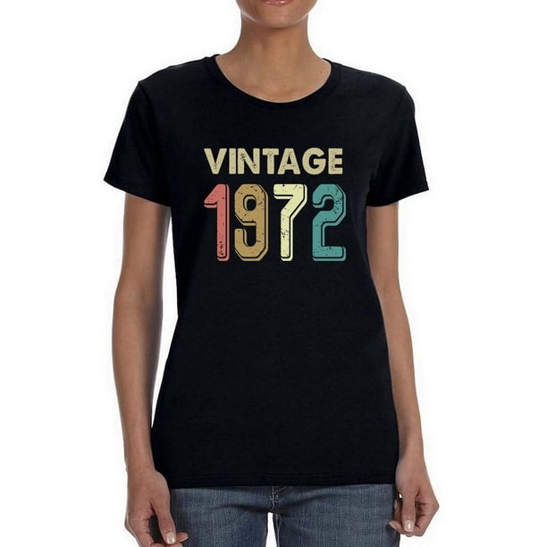 Playera Para Mujer - Vintage 1972 Smartprints T-shirt