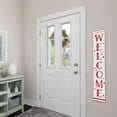 thumbnail image 5 of My Word! Welcome w/Hearts Spring Summer Porch Board Welcome Sign & Porch Leaner for Front Porch Deck Patio or Wall - Indoor Outdoor Farmhouse Rustic Vertical Home Decor 8"x46.5", 5 of 5
