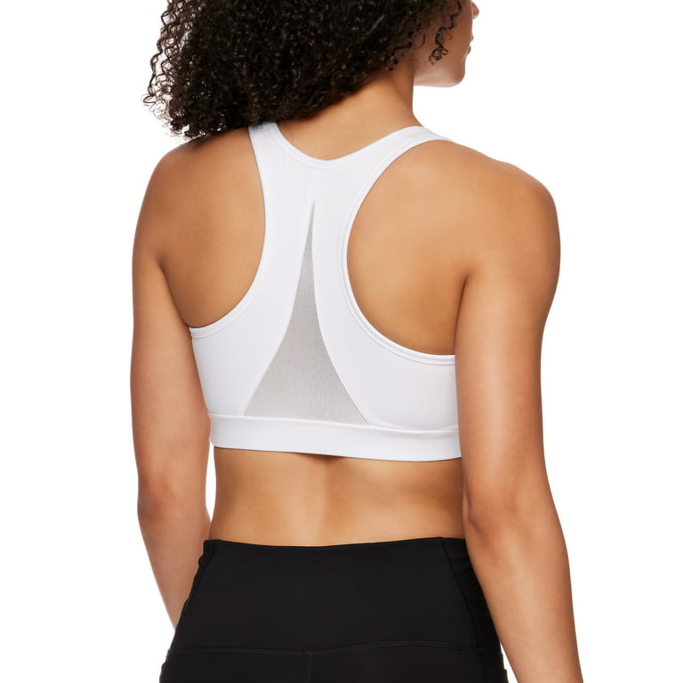 Reebok Women's Stronger Sports Bra with Mesh Panel and Removable Cups,  Sizes XS-XXXL 