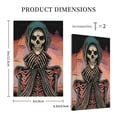 thumbnail image 3 of DouZhe 1-Gang Blank Wallplate, Retro Grunge Skeleton Decorative Wall Plates, 3 of 7