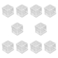thumbnail image 2 of hengtong 10 Pieces Mineral Display Boxes Display Holders Dustproof Multifunctional Square Clear, 2 of 10