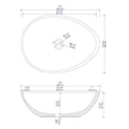 thumbnail image 4 of Pemberly Row 21" Solid Concrete Tear Drop Above Mount Vessel Sink, 4 of 5