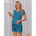 thumbnail image 4 of Ekouaer Women Maternity Nursing Set 2 PCS Postpartum Pajamas Breastfeeding Labor Delivery Pregnancy Pjs, 4 of 6