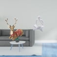 thumbnail image 2 of Figura de reno, alce y ciervo, escultura de mesa, adorno abstracto, estatua de pensador, decoración para sala de estar, oficina, dormitorio, estanterí, 2 of 8