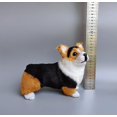 thumbnail image 2 of Perro peluche Corgi YONGSHENG 100% Hecho a mano piel sintética color Negro, 2 of 5