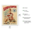 thumbnail image 2 of Le Chapeau Soap (Savon le Chapeau) - Lyon Marseilles France - Vintage Advertising Poster by Francisco Tamagno c.1873 - Fine Art Matte Paper Print (Unframed) 11x14in, 2 of 4