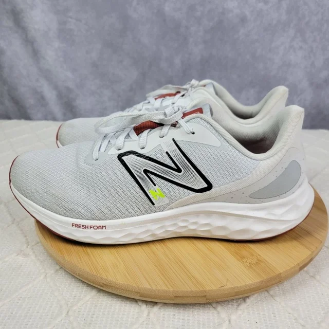New Balance Fresh Foam Arishi V4 Men’s Athletic Running Shoes NIB - White/Neon