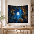 thumbnail image 3 of Full Moon Over Night Forest with Starry Sky, Mystical Celestial for Nature Lovers, Celestial Wall Art, Housewarming Gift, Tapestry Wall Hanging for Bedroom and Living Room, 3 of 5