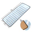 thumbnail image 3 of Dailycode Hallway Runner Rug 2x6 Non Slip Absorbent Soft Floor Mat for Home Kitchen Bedroom Entrance Light Blue and White Stripes, 3 of 7
