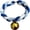 blue and white, variant on Jiibva Fursuit Collar with Bell, Decorative Adjustable Neck Choker for Casual Wear