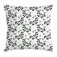 thumbnail image 1 of Butterfly Throw Pillow Cushion Cover, Japanese Inspired Monochrome Sakura Blossom Silhouette Coming of the Spring Tree, Decorative Square Accent Pillow Case, 18 X 18 Inches, Black White, by Ambesonne, 1 of 2