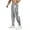 Light Gray, variant on Men’s Athletic Jogger Pants with Contrast Side Stripe and Adjustable Waistband for Training Running Casual Wear