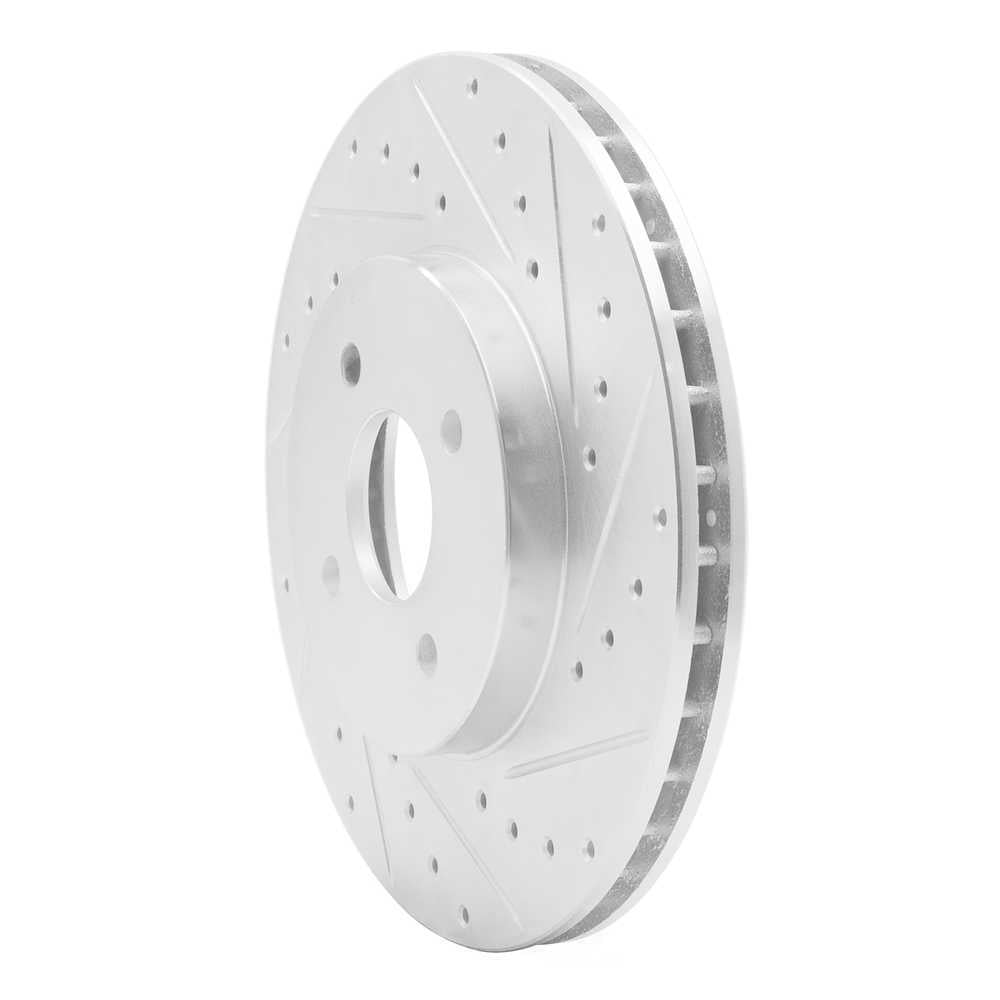 Dynamic Friction Company 631-54050R DFC Brake Rotor - Drilled And Slotted - Silver
