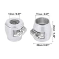 thumbnail image 3 of Unique Bargains 4pcs AN12 Hex Gold Tone Car Hose Finisher Clamp Adapter Line End Cover Connector, 3 of 6