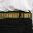 thumbnail image 4 of Buckle-Down Belt, Seatbelt Buckle Belt, Plaid Gold Green Pink, 30 to 44 Inches, 4 of 9