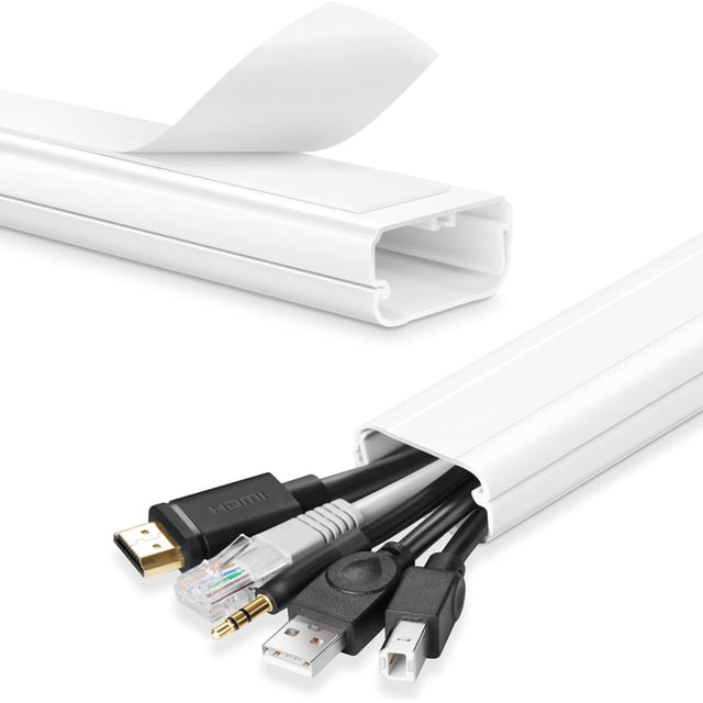 Cord Hider YCLYC para TV montado en la pared de 39 pulgadas con cable 3XL13 pulgadas