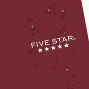 Five Star Personal College Ruled Notebook, 4.5 x 7, Burgundy Red, Poly, Spiral, 80 Sheets