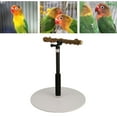 thumbnail image 4 of Adjustable Bird Perch, Safe Portable Detachable Acrylic Base  Station  For Indoor, 4 of 8