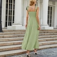 thumbnail image 5 of PENGXIANG Femmes Maxi Robe d'Été Casual Boho Sans Manches Spaghetti Sangle Smocked Longues Robes de Plage Soleil, 5 of 5