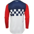 thumbnail image 2 of Thor 2024 Hallman Differ Cheq Offroad Motocross Dirt Bike Jersey - White/Red/Blue - Small, 2 of 3