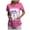 Light Pink, variant on felwors Womens Short Sleeve Printed Scrub Tops Plus Size Medical Nursing Tops Scrubs with Pocket Light Pink for Size XL