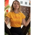 thumbnail image 2 of Sunshine And Coffee Women T-Shirt, Female 3X-Large, 2 of 4