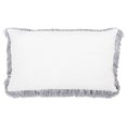 thumbnail image 4 of SAFAVIEH Indoor/Outdoor Modern Glam Shag Pillow, 12" x 20", Silver, 4 of 4