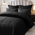 thumbnail image 3 of Shatex Twin Duvet Insert All Season Bedding Down Alternative Comforter Twin Size - Ultra Soft 100% Microfiber Polyester - Black Comforter Down Alternative, 3 of 6