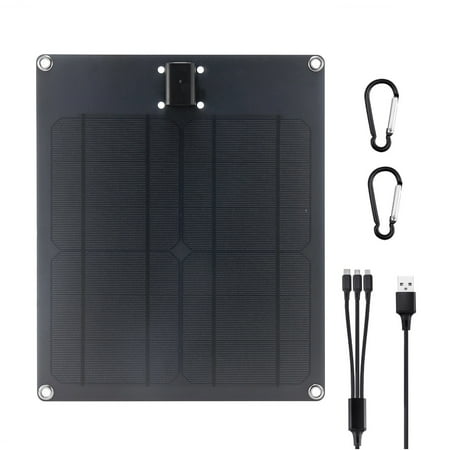 

TAONMEISU Solar Phone Charger 15W Solar Powered Charger(5V 2.5A Max ) with Solar Panel Solar Power Charger for Cell Phones 1 USB Port 3 Device Charging Outdoor Emergency Chargers Survival Kit