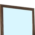 thumbnail image 2 of 39 Inch Mirror with Rectangular Wooden Frame, Brown- Saltoro Sherpi, 2 of 5
