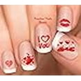 thumbnail image 2 of Autocollants d'Art d'Ongles Cœurs Rouges de la Saint-Valentin, 2 of 2