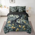 thumbnail image 2 of Homewish Wild Owl 7pcs Bedding Comforter Set,Yellow Flower Floral Queen Bedding Sets,Green Rustic Leaves Queen Sheet Sets For Boys Teens,Super Cozy Room Decor Reversible, 2 of 8