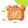 thumbnail image 3 of Juego Whac-A-Mole Juego de marmota con luz de sonido Hit Gophers Juego para bebé niño pequeño (naranja) Ndcxsfigh libre de BPA, 3 of 8