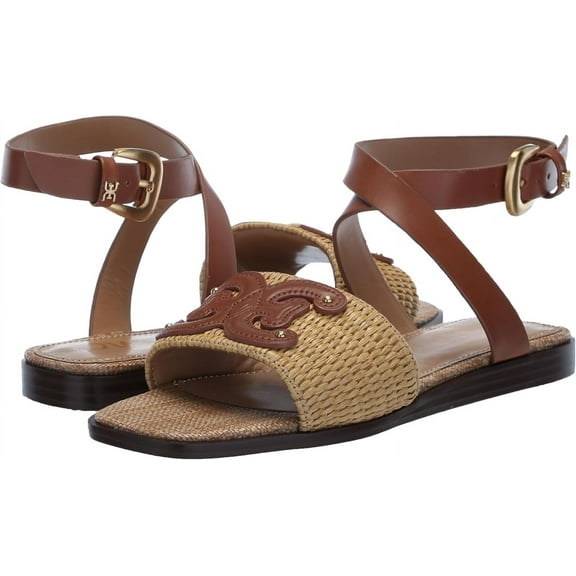 Sam Edelman Women's Ilsie Ankle Strap Sandal Sand/Rich Cognac 5M