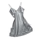 thumbnail image 4 of Vestido de Noche de La Noche de La Negita de La Camisón de Las Señoras Vestido Corto de La Noche de La Noche de Encaje de Satén Ropa de Dormir Co METRO Soledad Ropa de dormir de mujer Chemise, 4 of 8