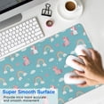 thumbnail image 4 of Long Mouse Pads for Desk,Blue Cartoon Unicorn Rainbow Cloud Desk Mats on Top Of Desks, Desk Mouse Pad Extra Large with 3mm Non-Slip Base and Stitched Edge for Gaming,Work,Home 31.5"x11.8", 4 of 5
