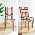 thumbnail image 3 of Yayeee 2 Pack Dining Chair Covers Stretch Parson Chairs Slipcovers Seat Protector, Black Tartan, 3 of 6