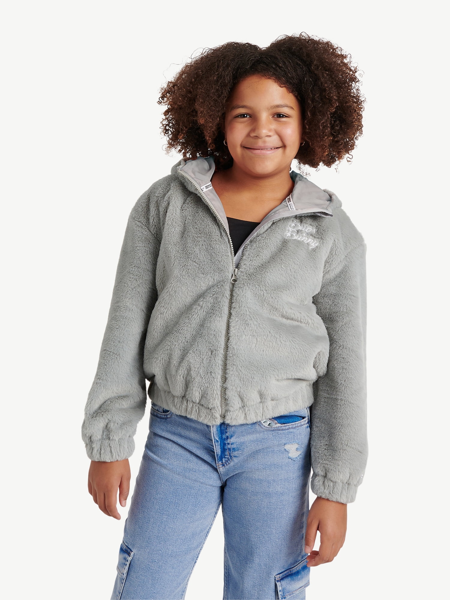 Justice Girl's Looney Tunes Hooded Fleece Jacket, Sizes XS - XL