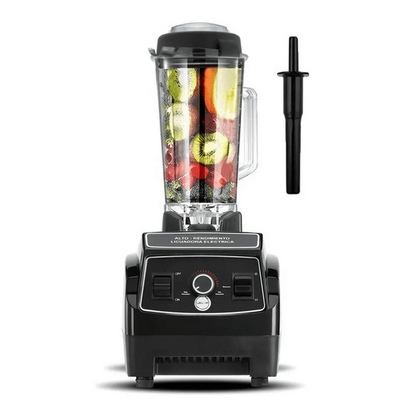 Licuadora Para Cocina Vaso Irrompible De 2l Bpa Tapa Antiderrame 1350w Negro