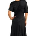 thumbnail image 4 of Funfash Plus Size Women Black Cold Open Shoulders Long Maxi Dress Made in USA, 4 of 4
